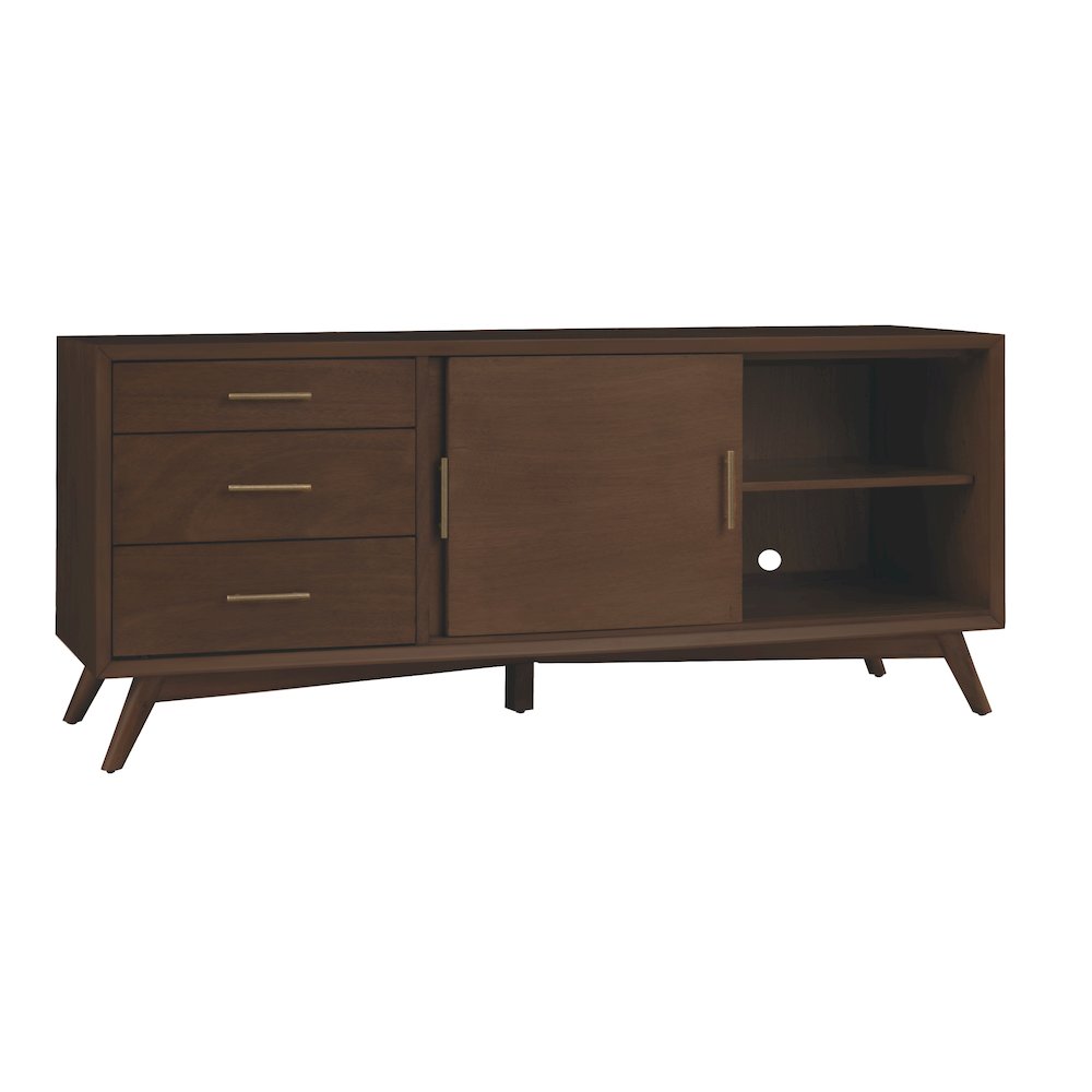 Flynn Large TV Console, Walnut. Picture 9