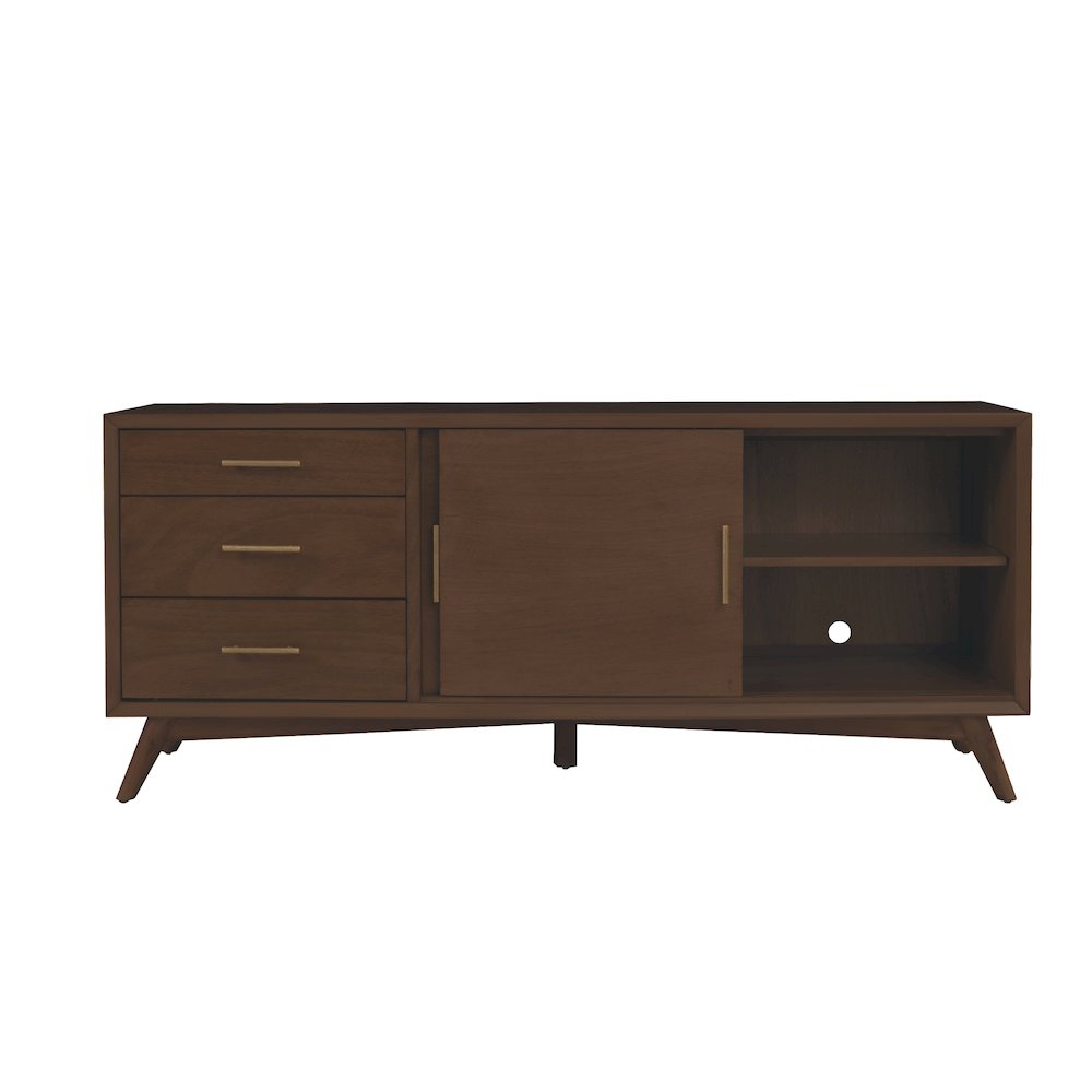 Flynn Large TV Console, Walnut. Picture 10
