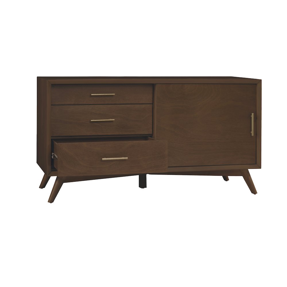 Flynn Small TV Console, Walnut. Picture 9