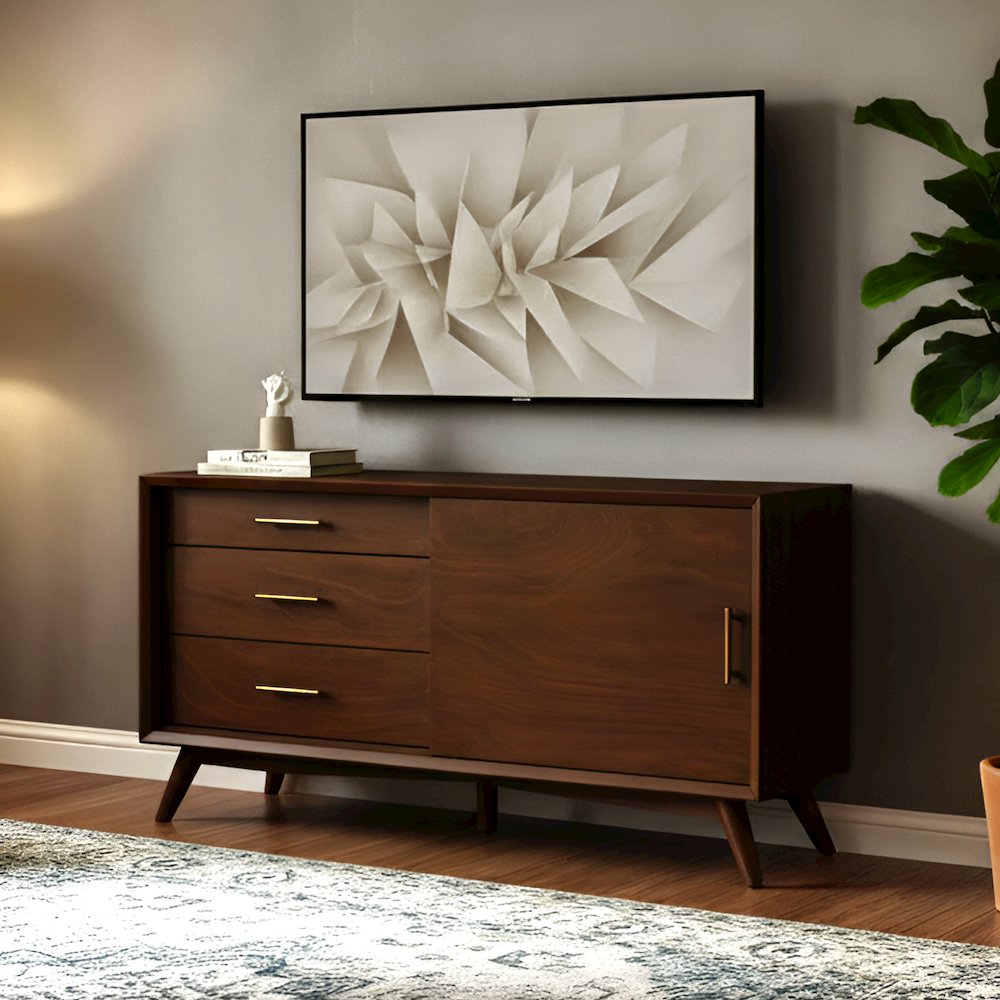 Flynn Small TV Console, Walnut. Picture 2