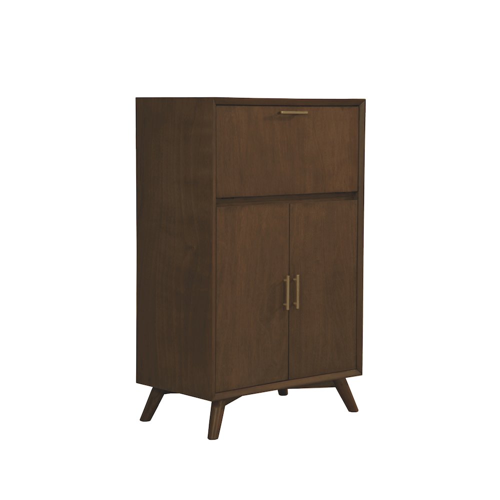Flynn Large Bar Cabinet w/Drop Down Tray, Walnut. Picture 5