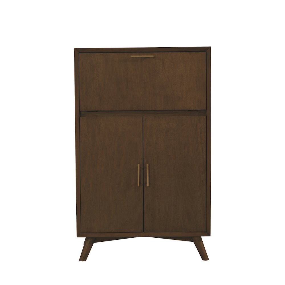 Flynn Large Bar Cabinet w/Drop Down Tray, Walnut. Picture 6