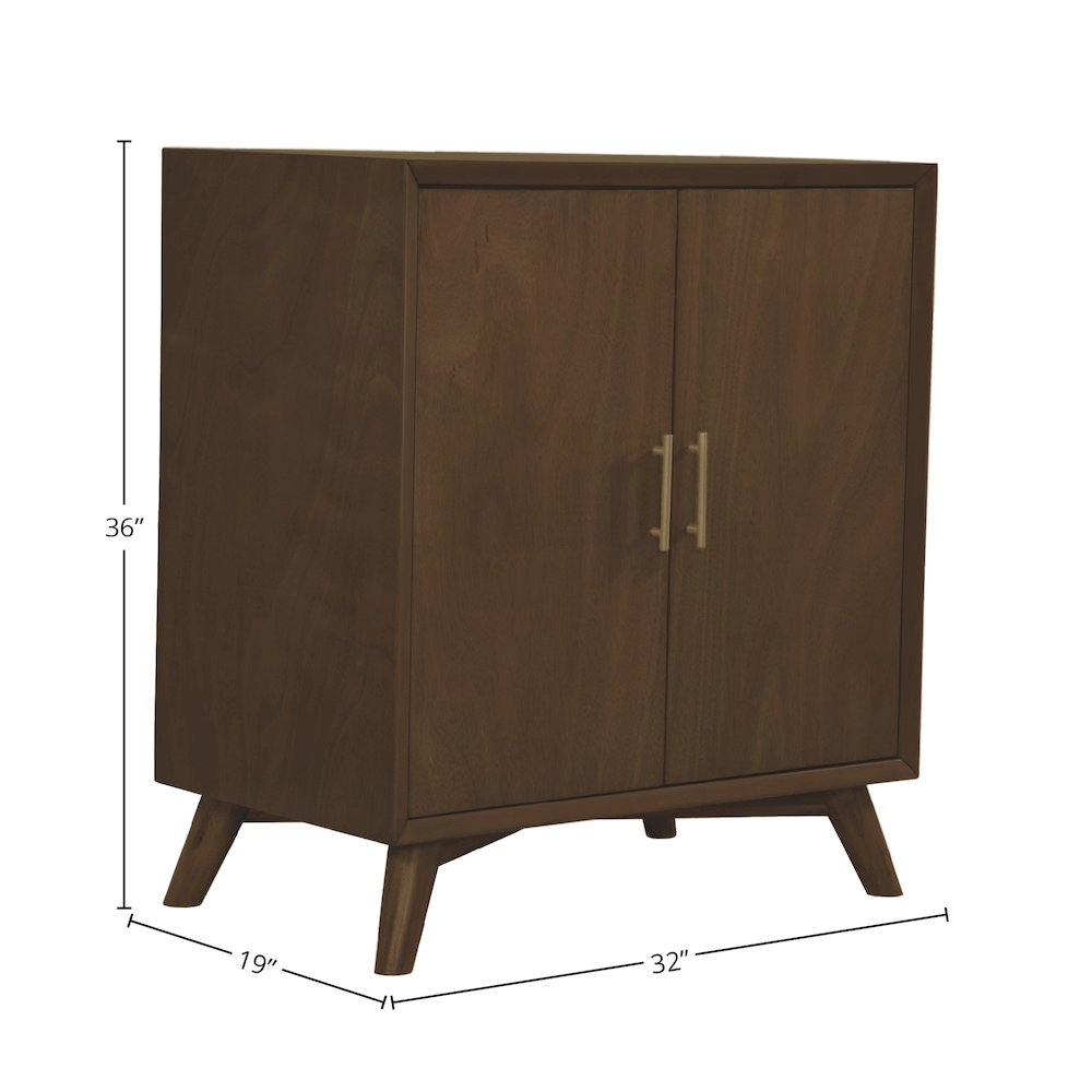 Flynn Small Bar Cabinet, Walnut. Picture 1