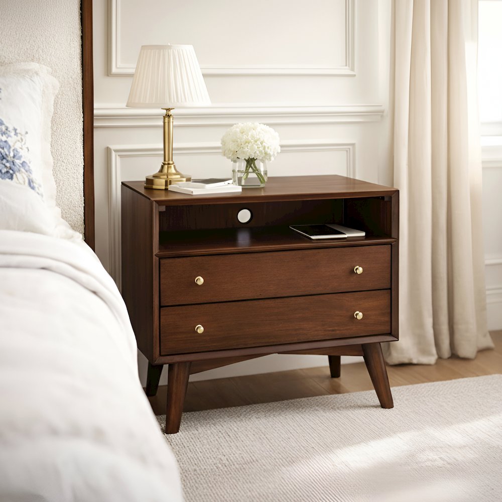 Flynn Large Nightstand, Walnut. Picture 2