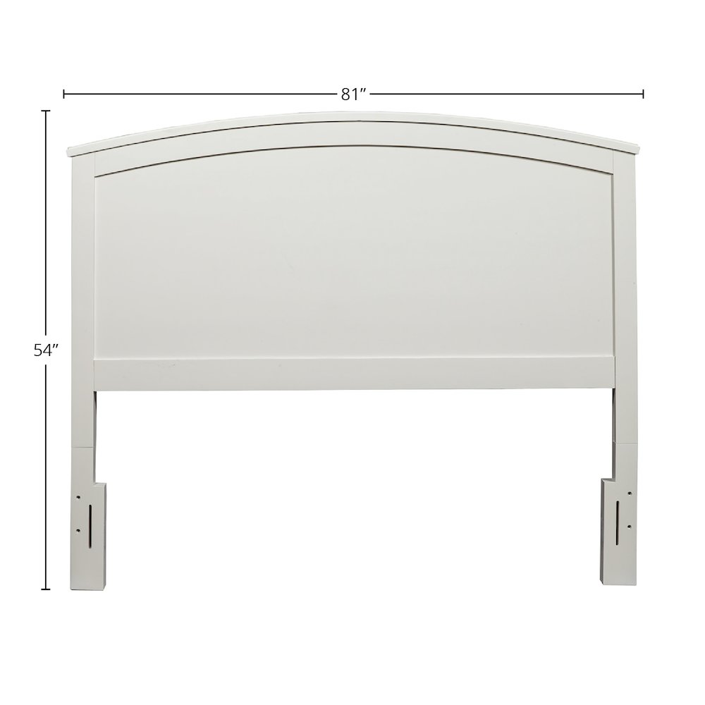 Baker Standard King Headboard Only, White. Picture 1