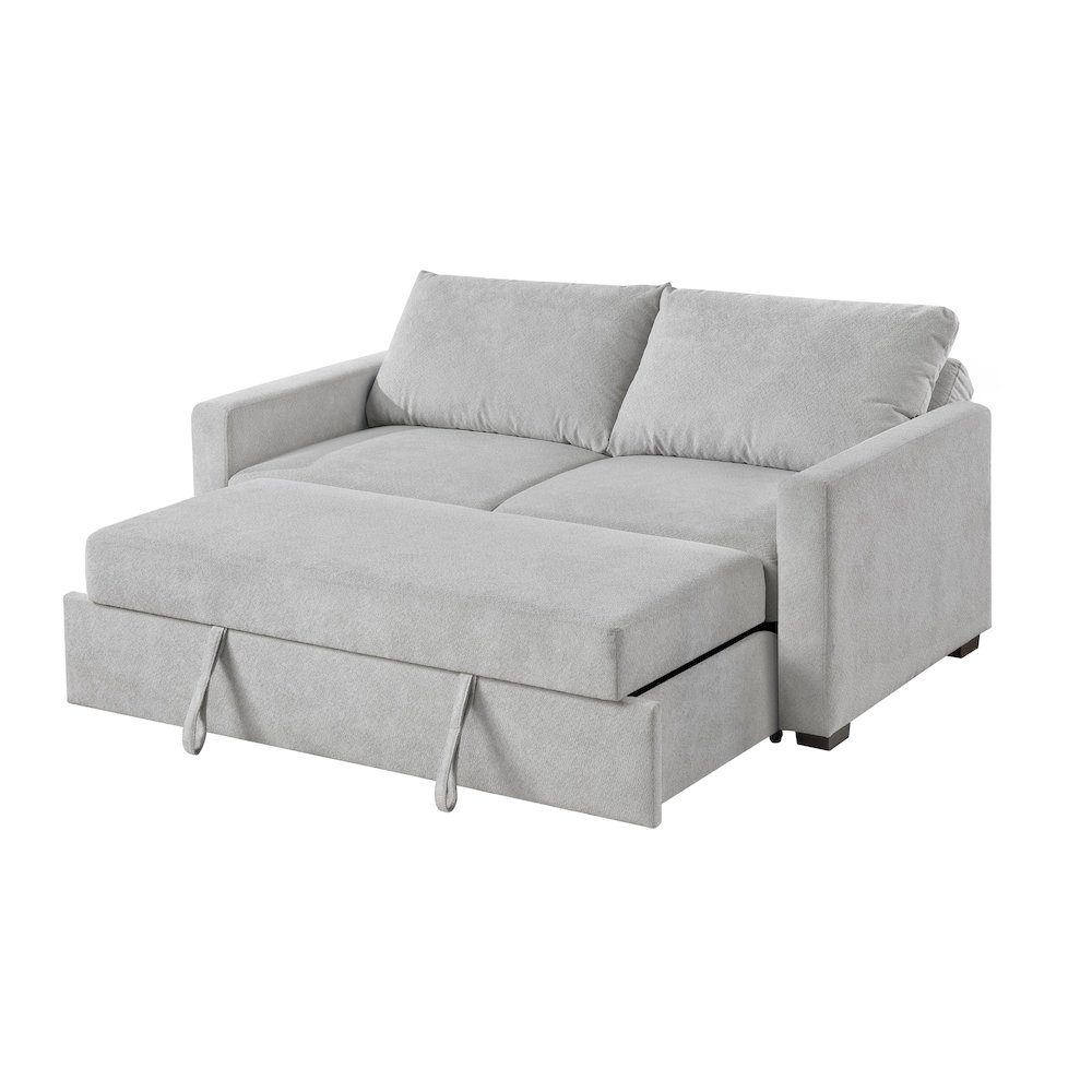 Dena Sleeper Sofa, Light Grey. Picture 5
