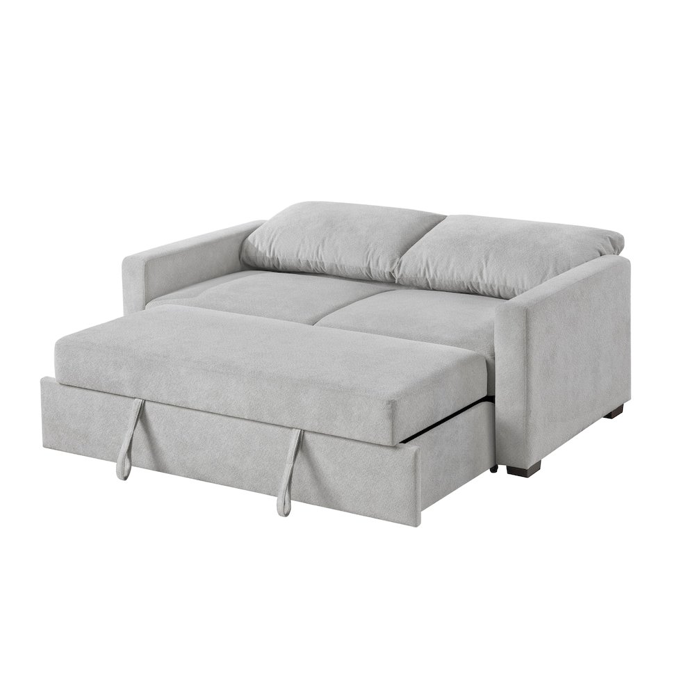 Dena Sleeper Sofa, Light Grey. Picture 6