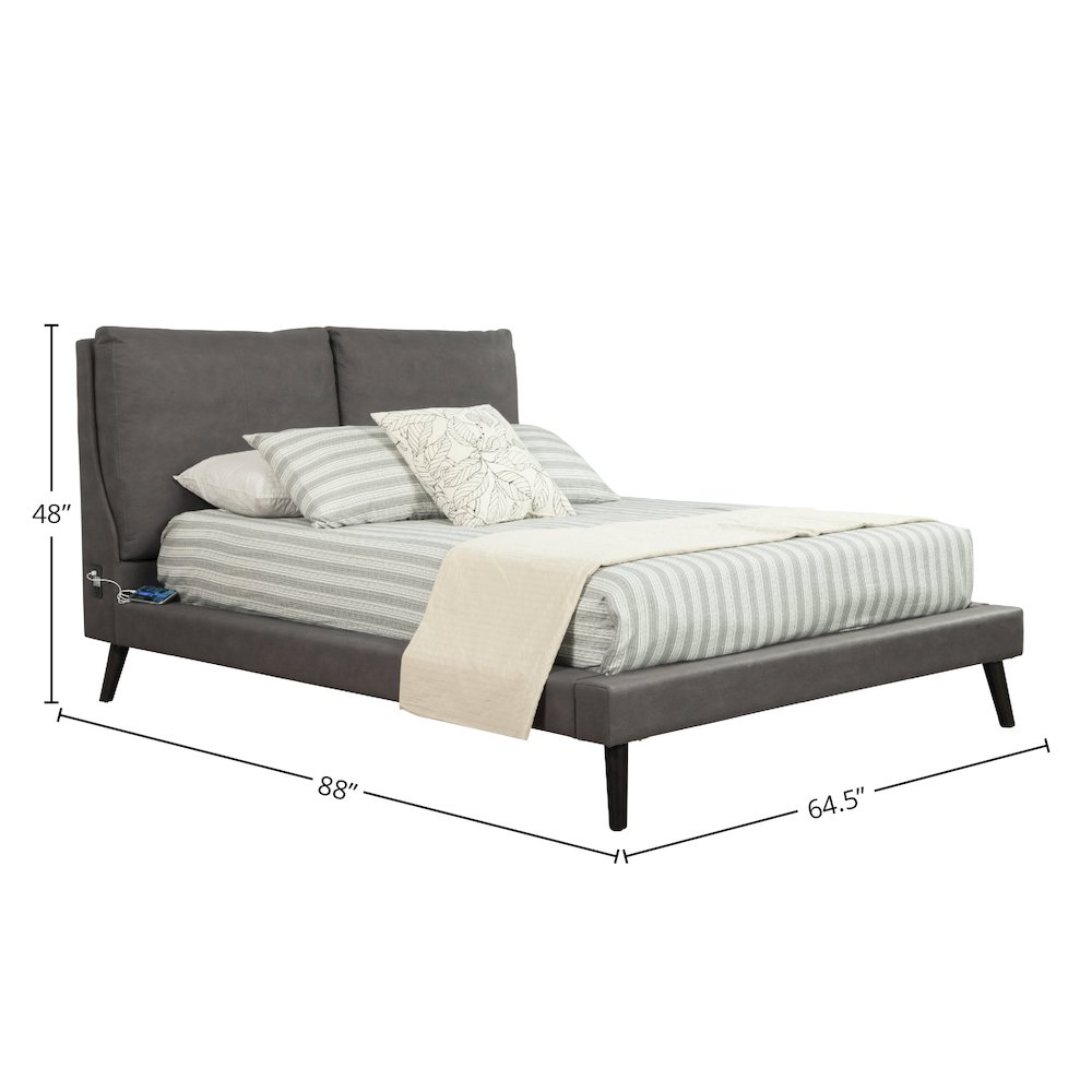 Gabriela Full Platform Bed. Picture 1