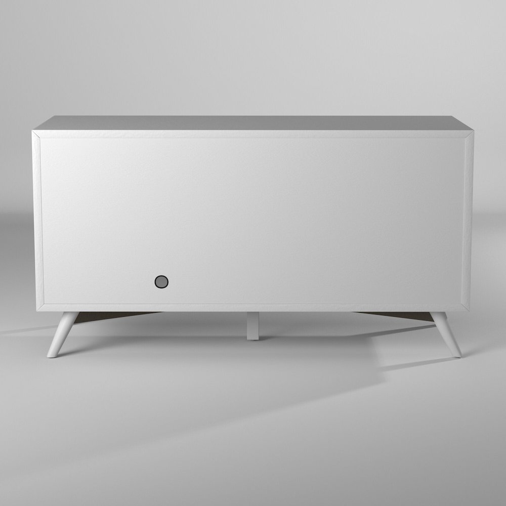 Flynn Small TV Console, White. Picture 6
