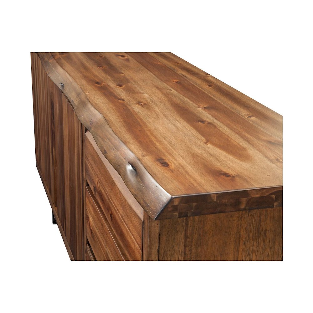 Live Edge Server, Light Walnut. Picture 5