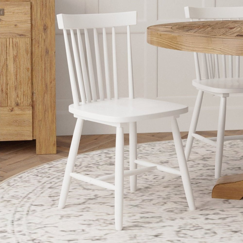 Lyra Set of 2 Side Chairs, White. Picture 2
