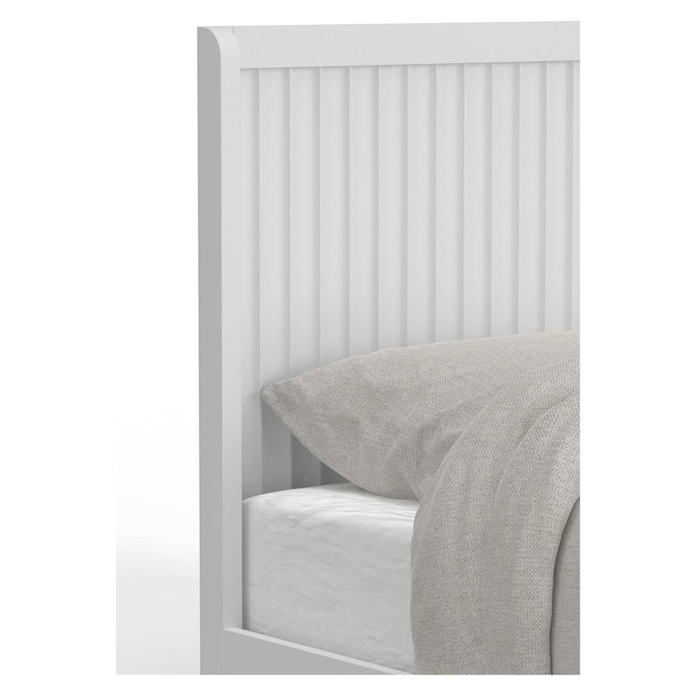 Stapleton California King Panel Bed, White. Picture 4