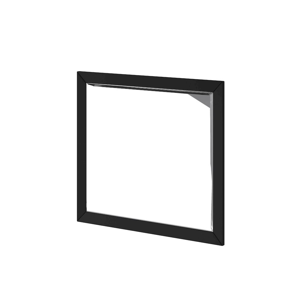 Flynn Mid Century Modern Mirror, Black. Picture 2