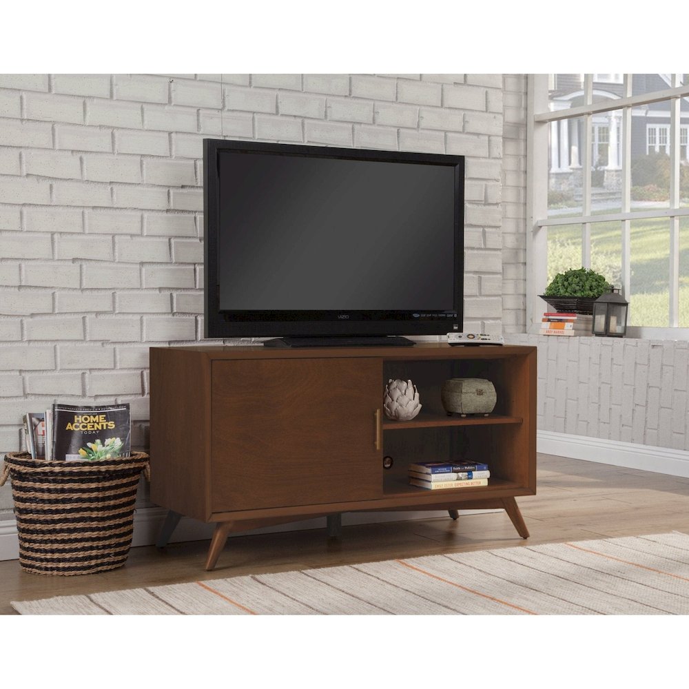 Flynn Small TV Console, Walnut. Picture 2