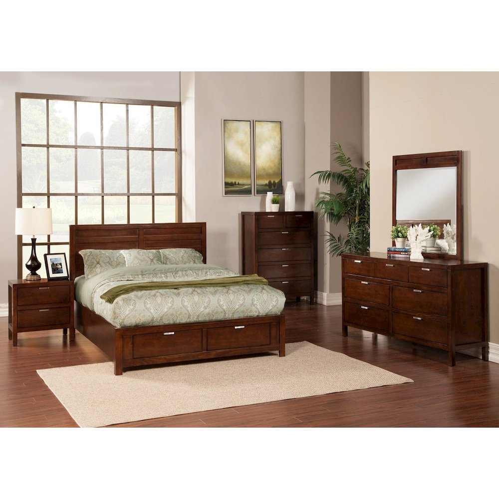 Carmel 7 Drawer Dresser, Cappuccino. Picture 3