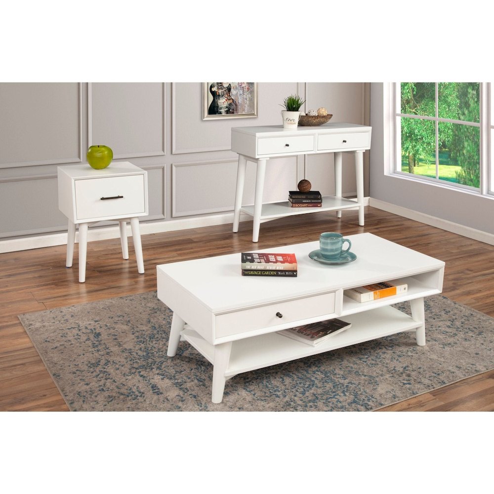 Flynn Console Table, White. Picture 6