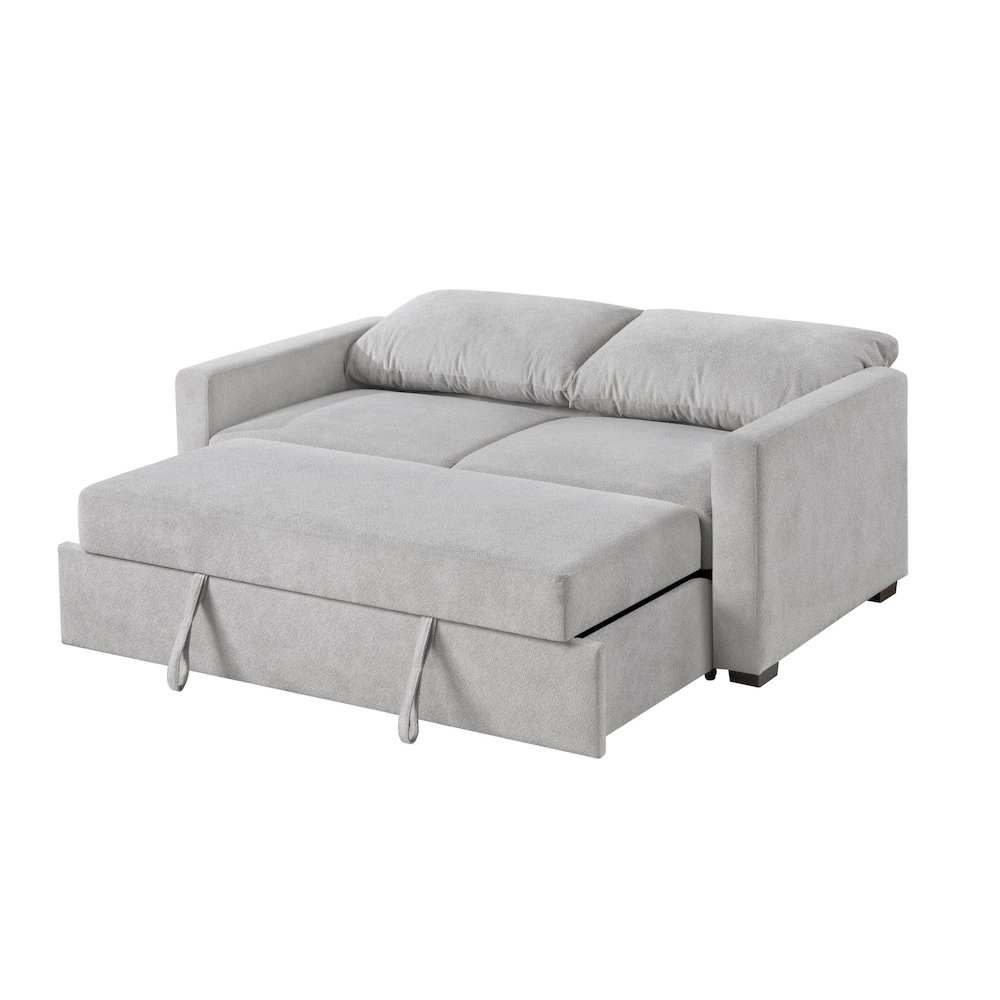 Dena Sleeper Sofa, Light Grey. Picture 9