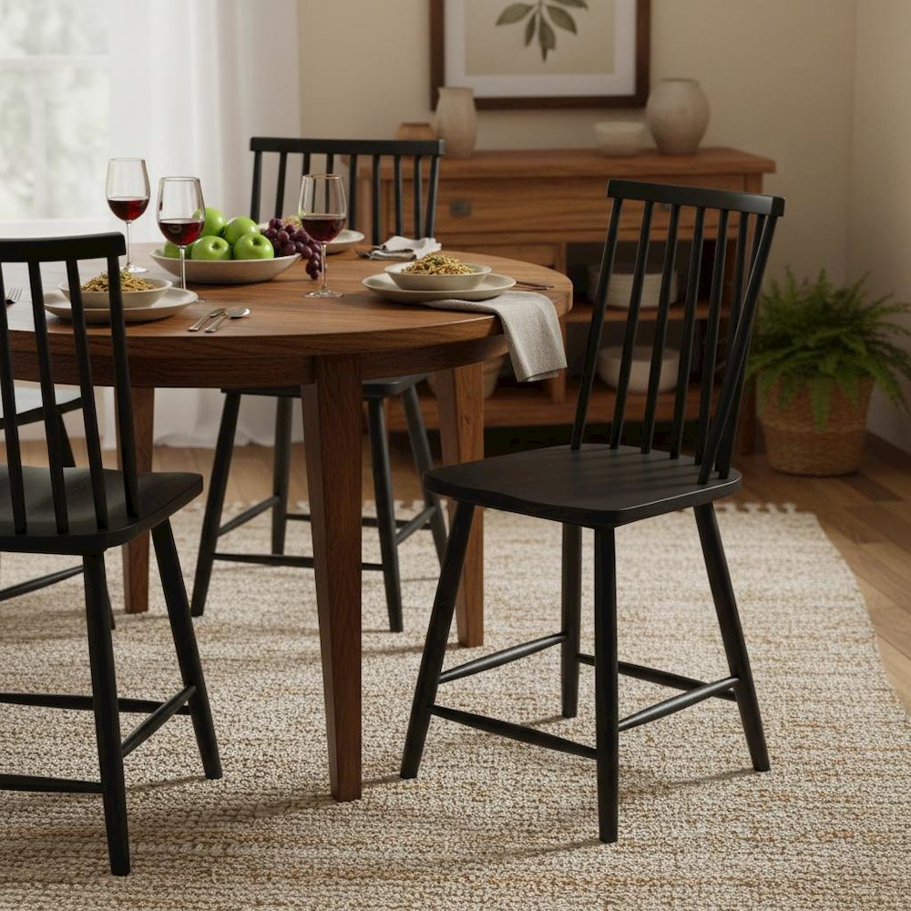 Farmhouse Brown Counter Stools Set of 2 with Back Support. Picture 3