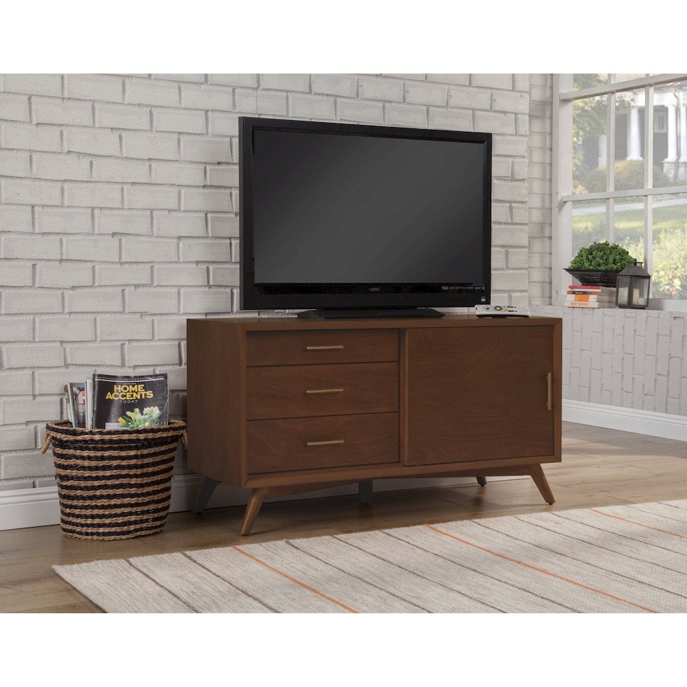 Flynn Small TV Console, Walnut. Picture 3