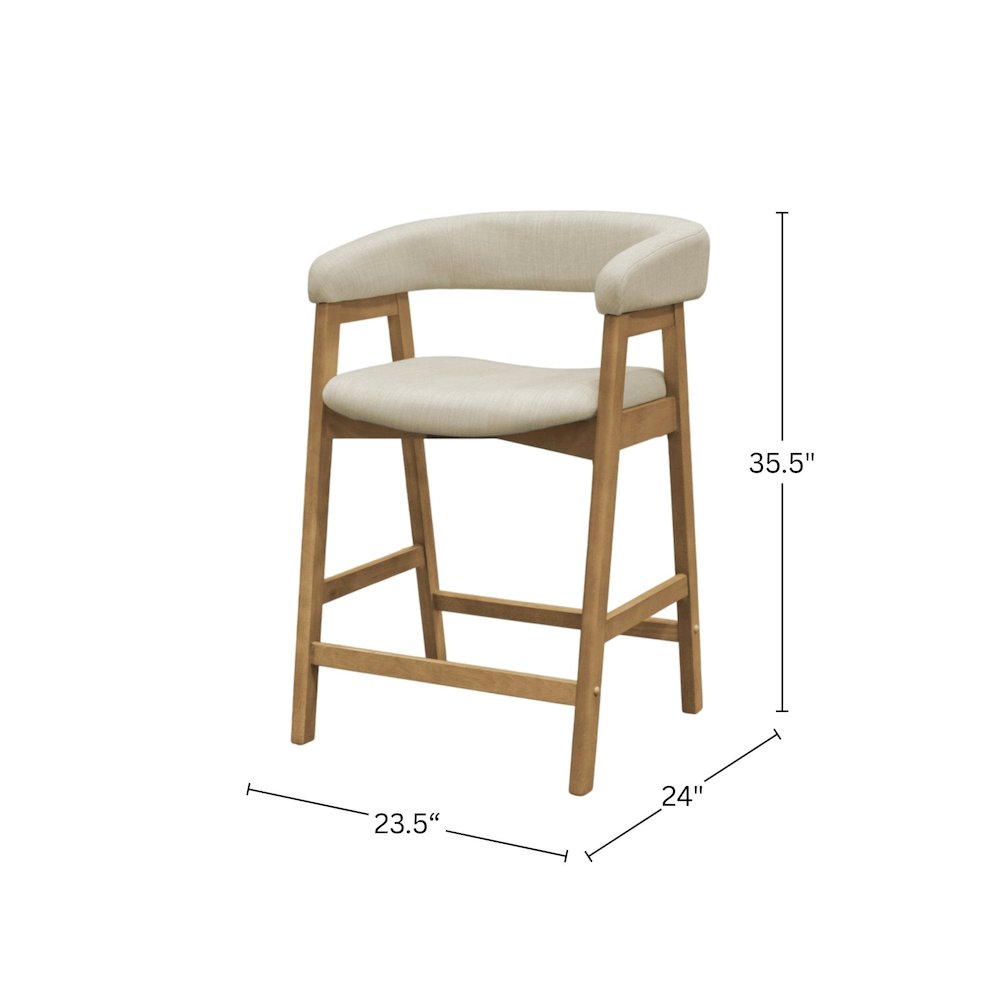 Cove Counter Height Chairs, Natural (Set of 2). Picture 9
