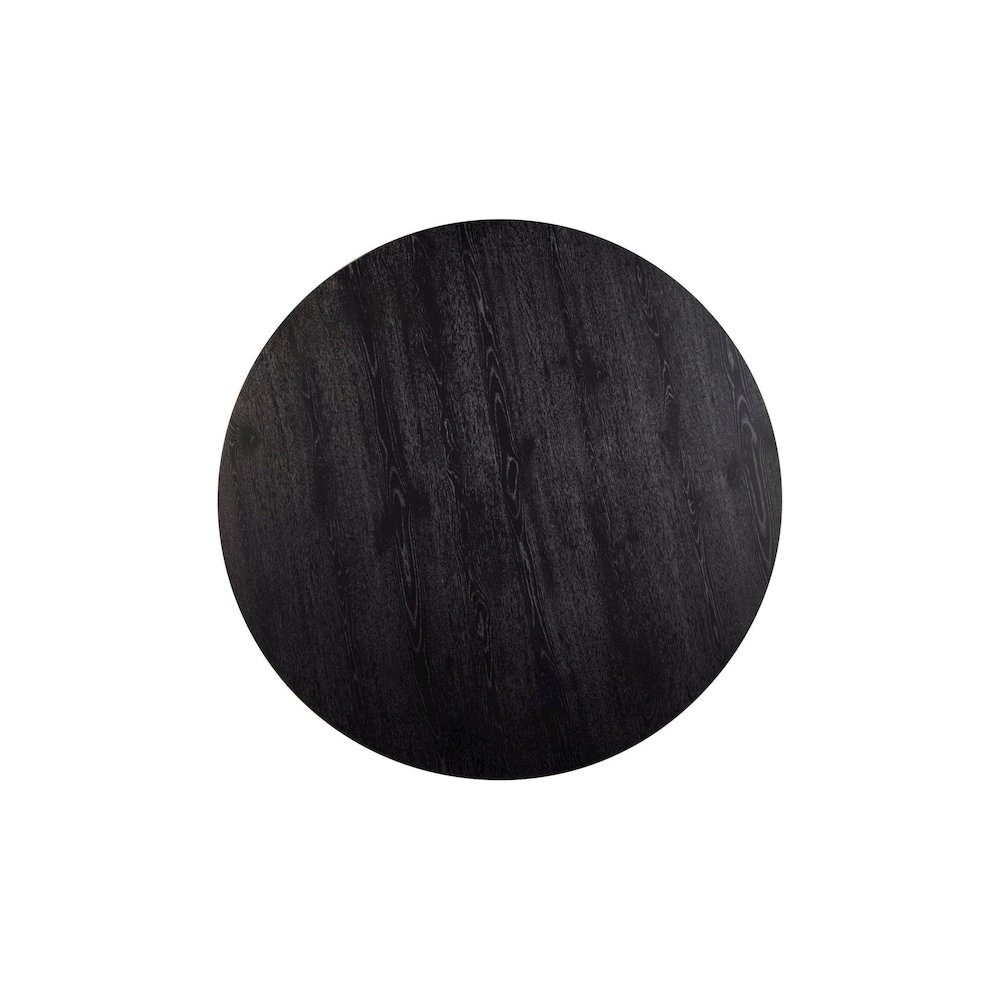 Cove Round 59" Dining Table, Vintage Black. Picture 3