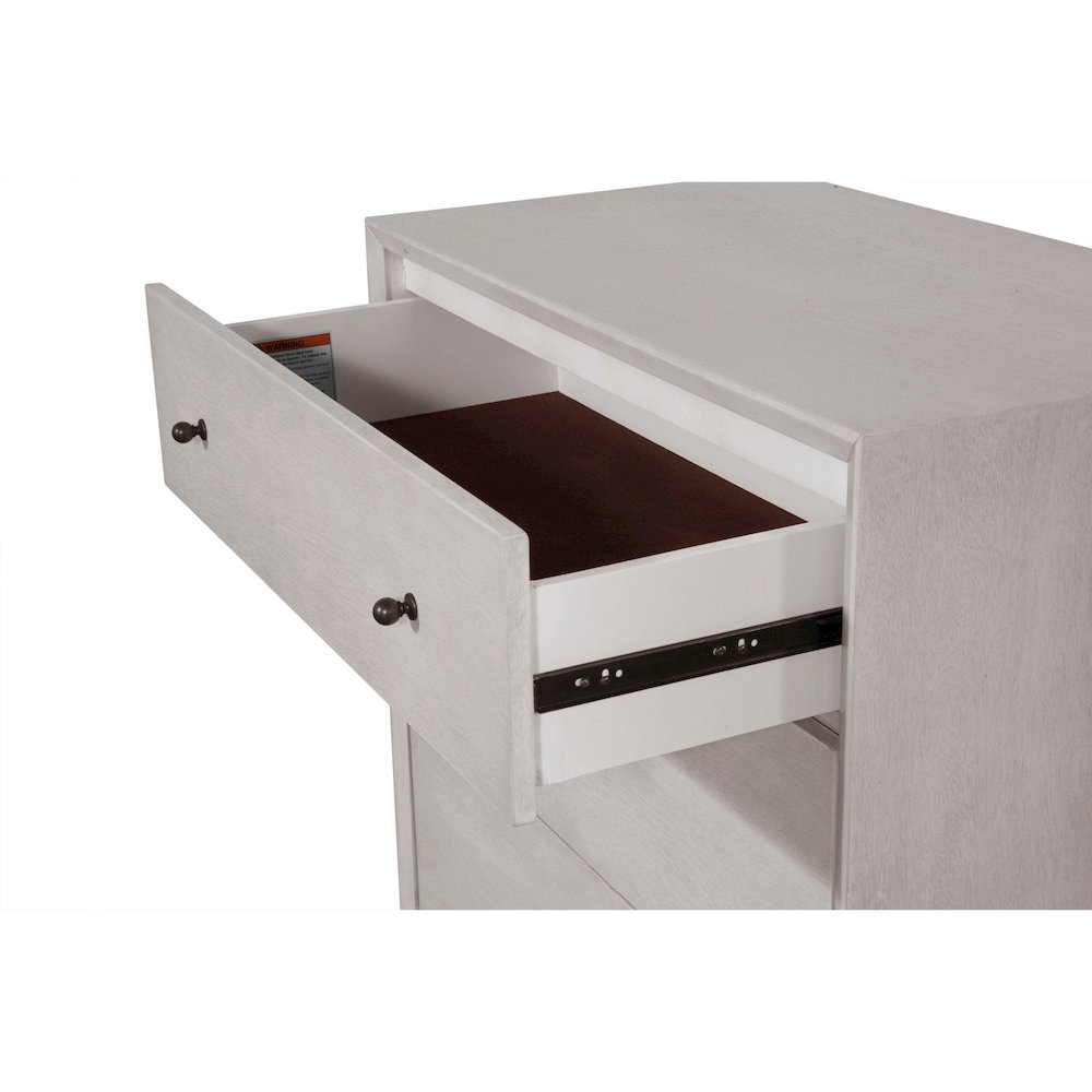 Flynn Mid Century Modern 3 Drawer Small Chest, Gray. Picture 5