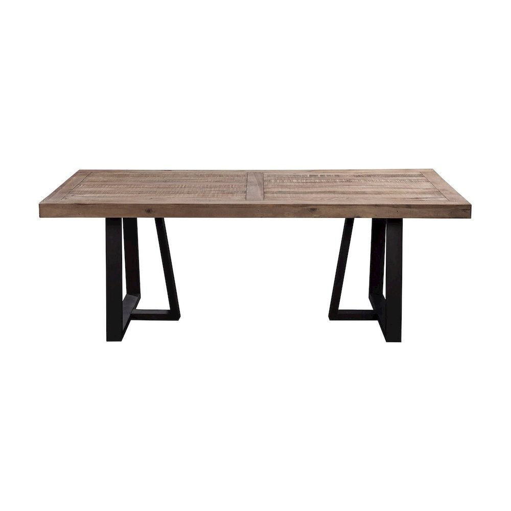 Prairie Rectangular Dining Table, Natural/Black. Picture 1