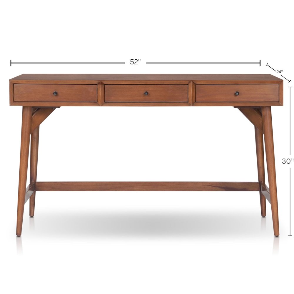 Flynn Large Desk, Chestnut. Picture 6