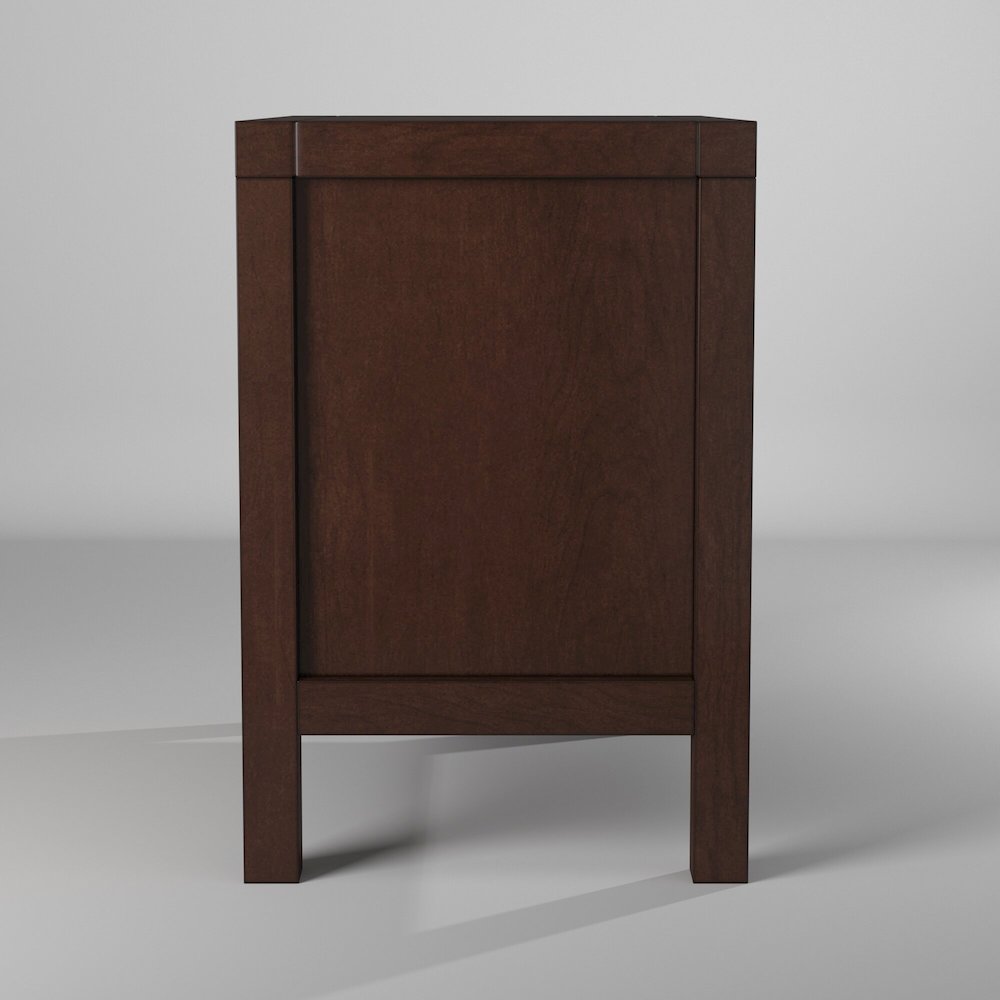 Carmel 2 Drawer Nightstand, Cappuccino. Picture 7