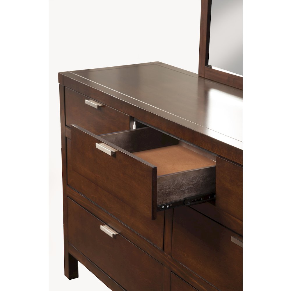 Carmel 7 Drawer Dresser, Cappuccino. Picture 7