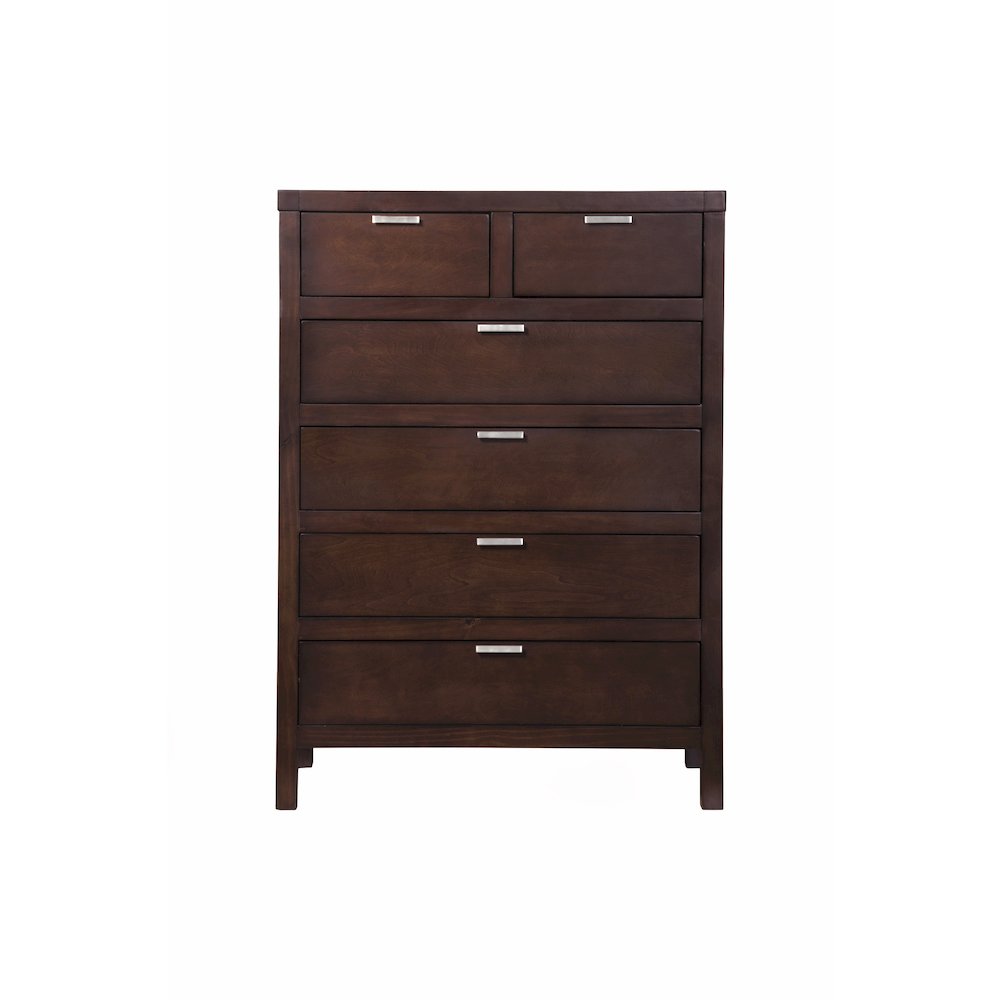 Carmel 6 Drawer Chest, Cappuccino. Picture 3