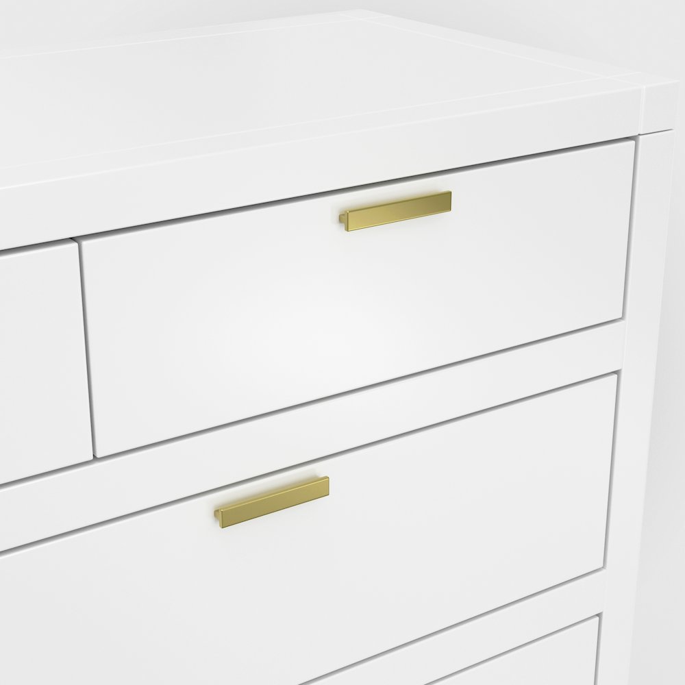 Carmel 7 Drawer Dresser, White. Picture 7
