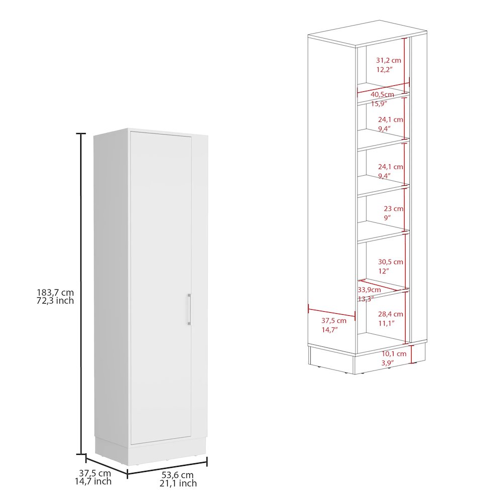 Lilo Storage Cabinet White MDF. Picture 5
