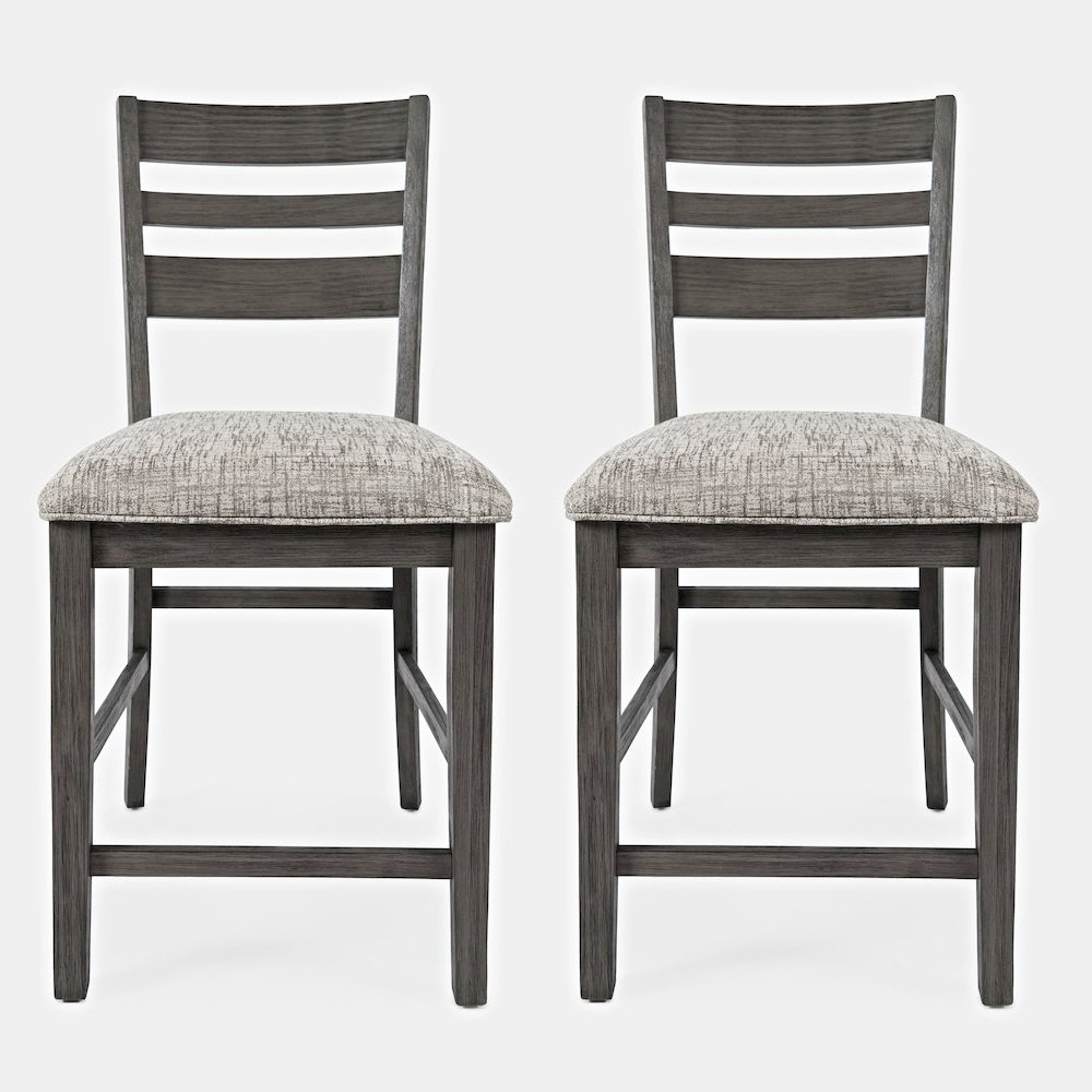 Altamonte Contemporary Ladderback Upholstered Counter Stool (Set of 2). Picture 1