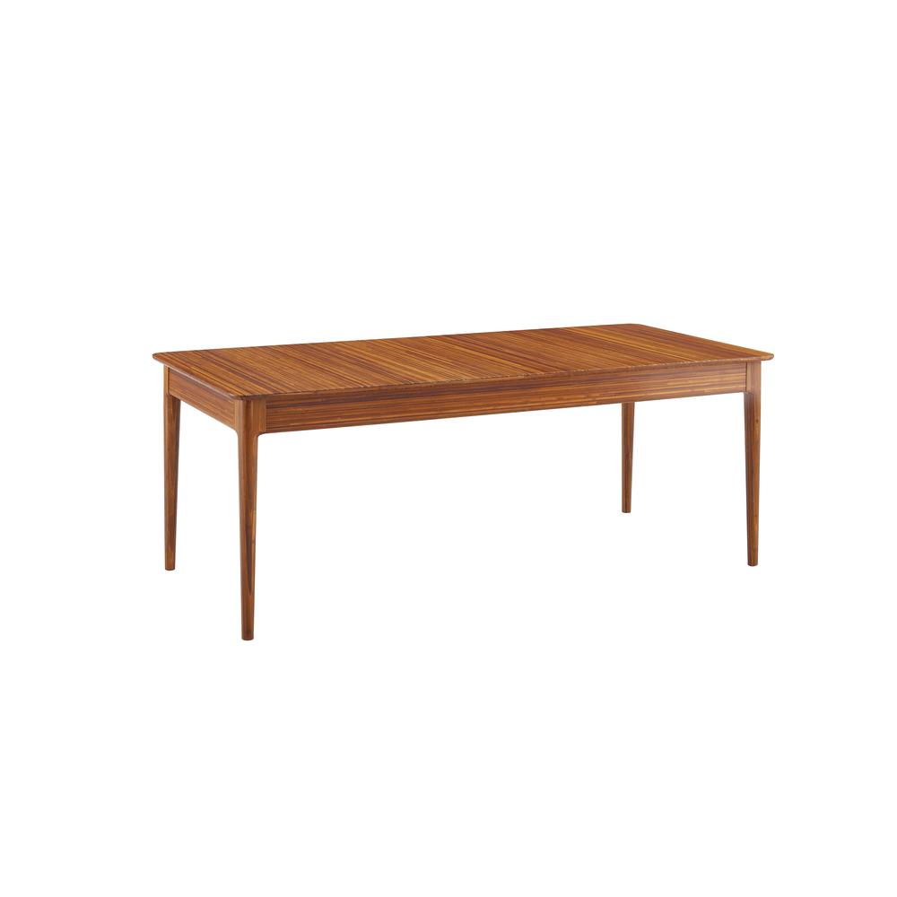Erikka 110" Double-Leaves Extension Dining Table, Amber. Picture 1