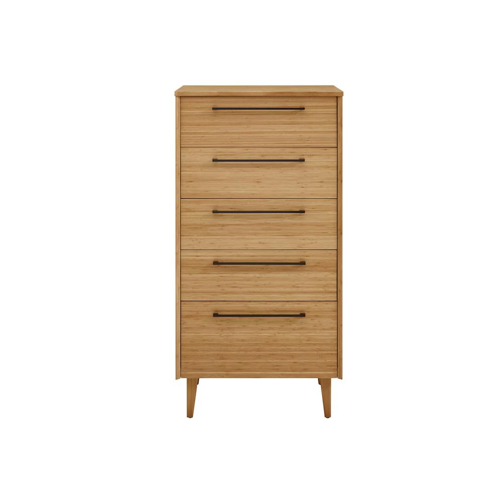 Sienna Five Drawer High Chest, Caramelized. Picture 8