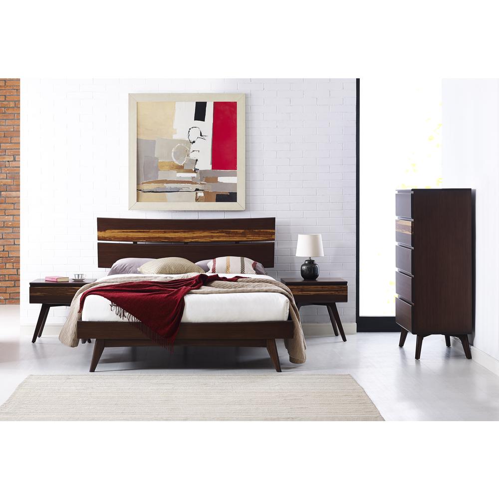 Azara Queen Platform Bed, Sable. Picture 13