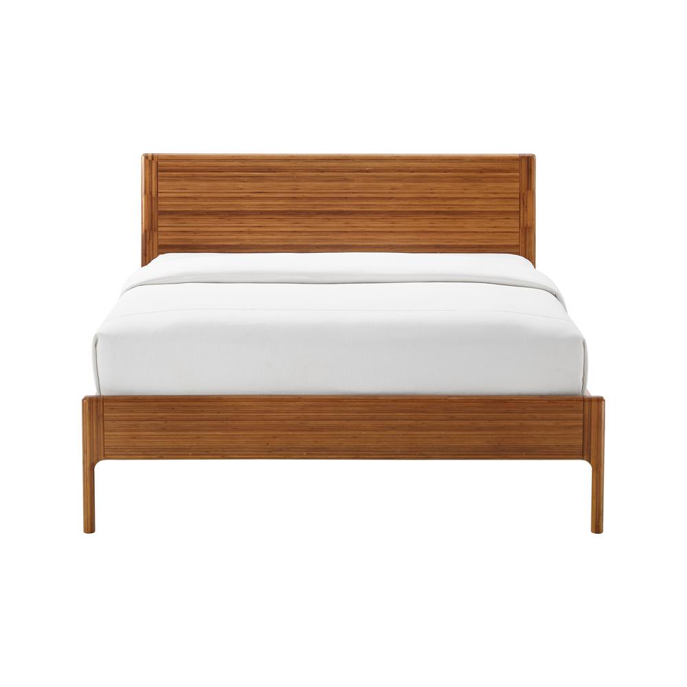 Ventura Queen Platform Bed, Amber. Picture 1