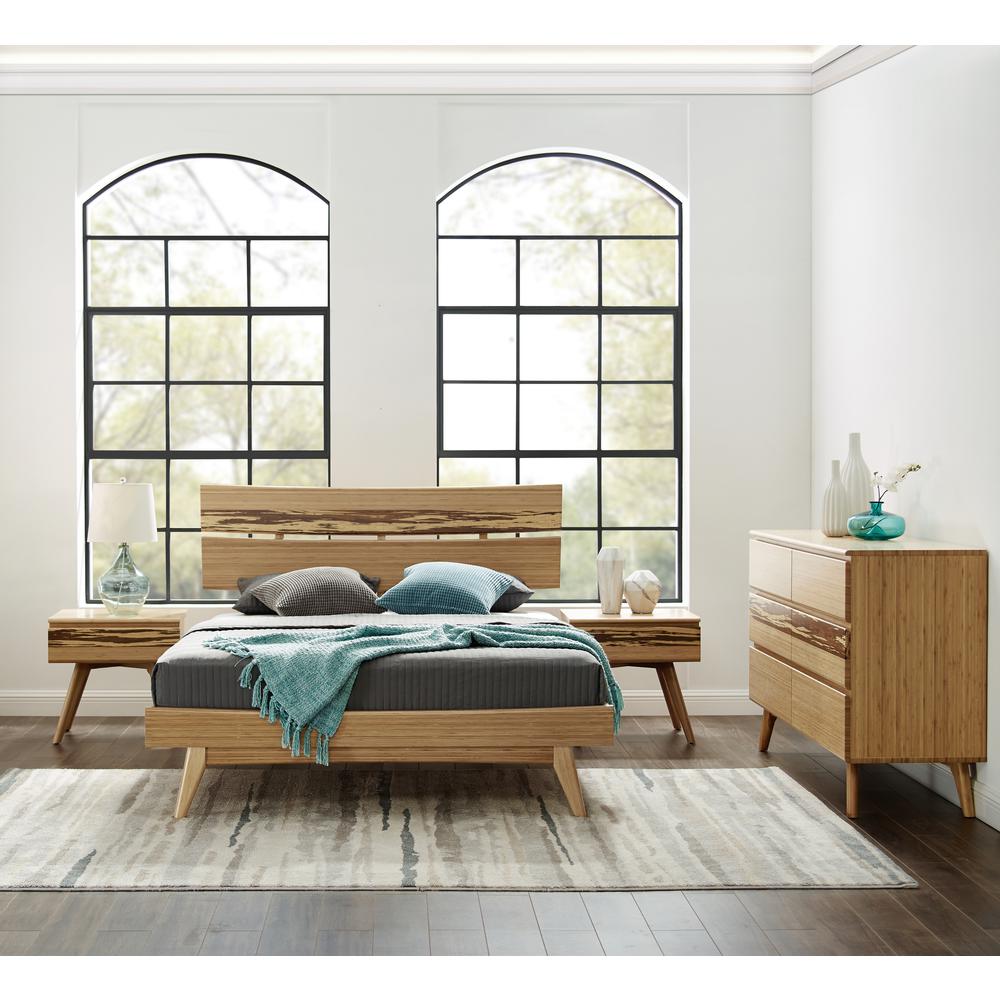 Azara Eastern King Platform Bed, Caramelized. Picture 21