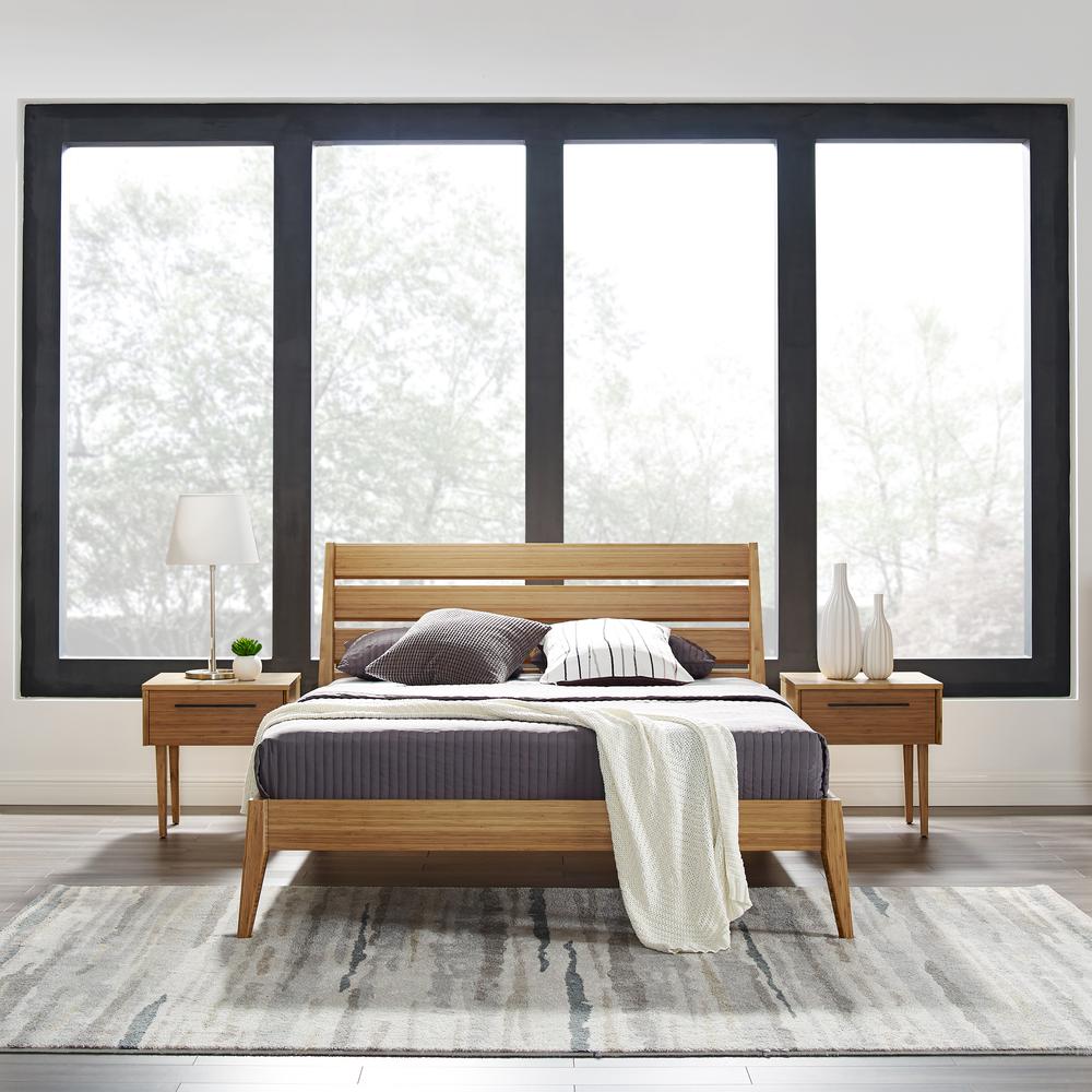 Sienna Eastern King Platform Bed, Caramelized. Picture 9