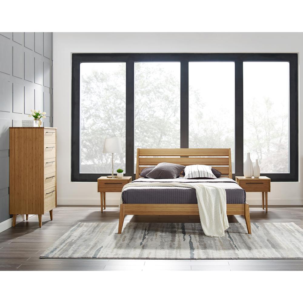 Sienna Eastern King Platform Bed, Caramelized. Picture 15
