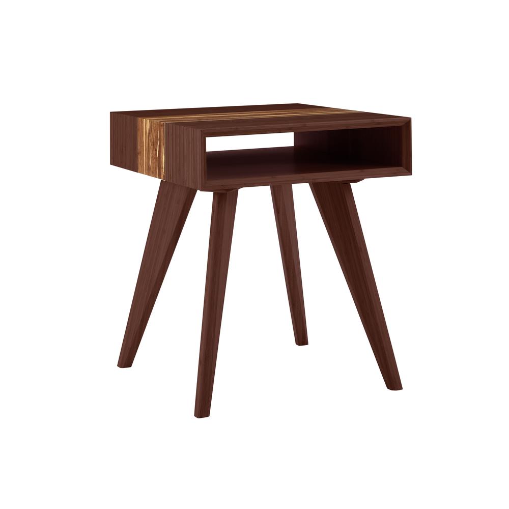 Azara Tiger End Table, Sable. Picture 1