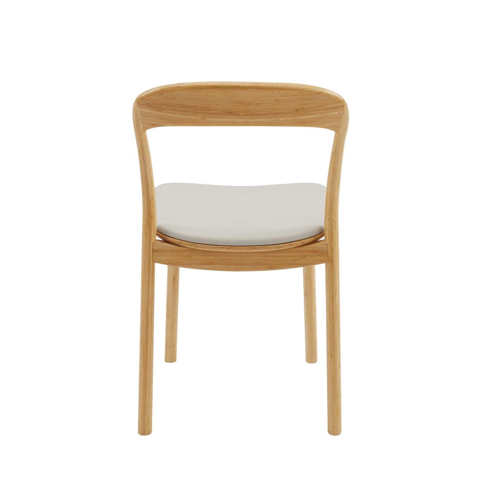 Hanna Dining Chair Leather Seat, Wheat (Set of 2). Picture 5