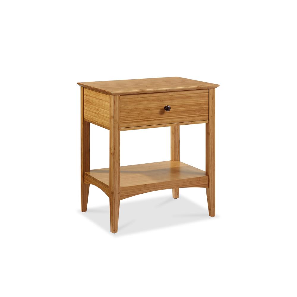 Willow 1 Drawer Nightstand, Caramelized. Picture 3