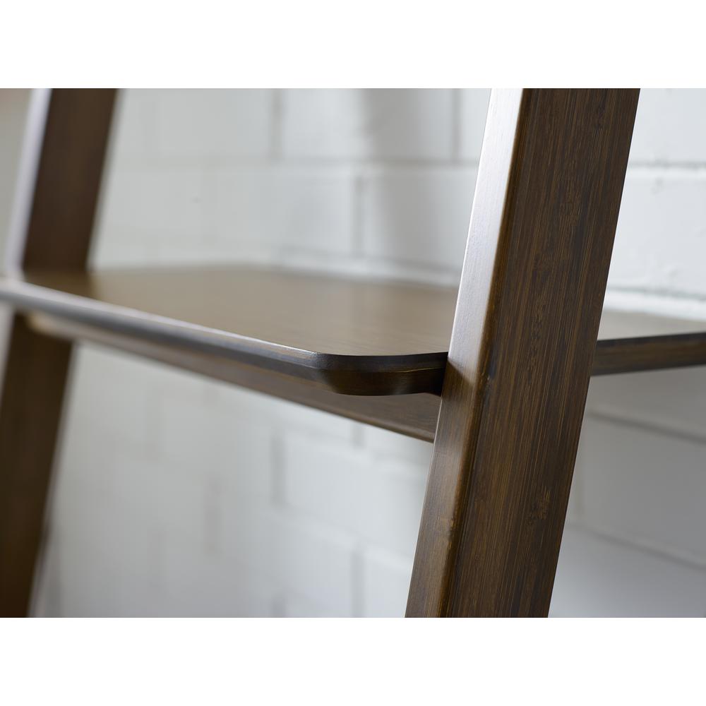 Currant Leaning Bookshelf, Black Walnut. Picture 5