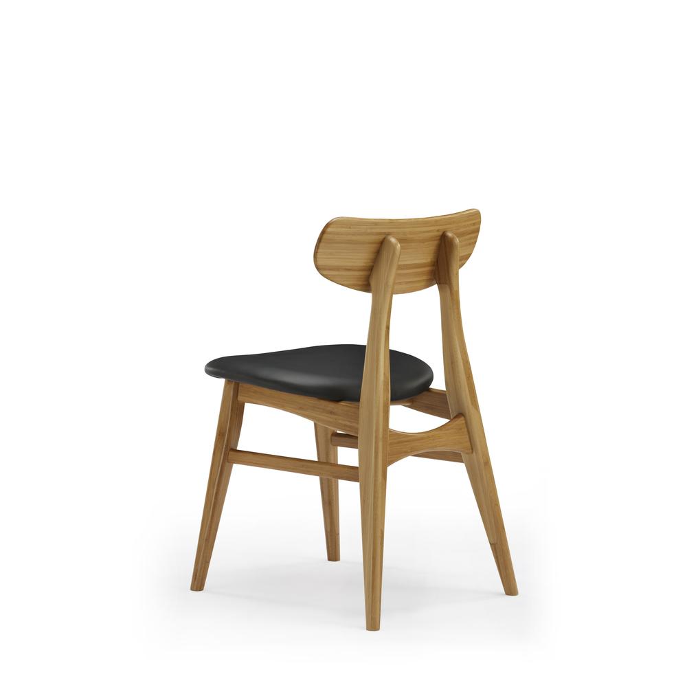 Cassia Dining Chair With Leather Seat, Caramelized, (Set of 2). Picture 10