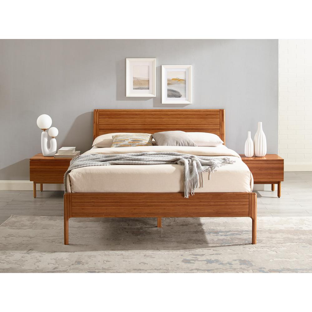 Ventura Queen Platform Bed, Amber. Picture 9