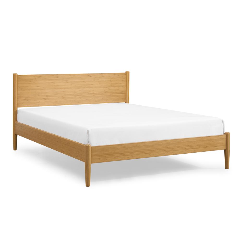 Ria Eastern King Platform Bed, Caramelized. Picture 1