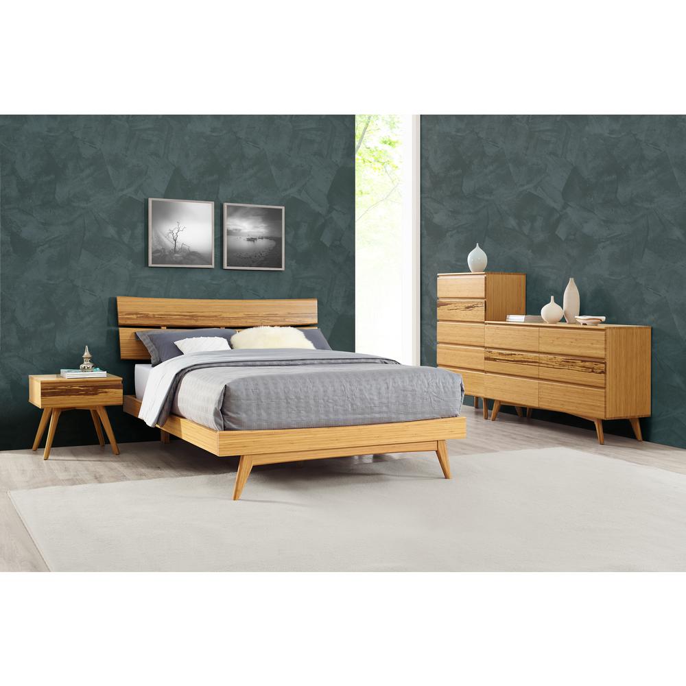 Azara California King Platform Bed, Caramelized. Picture 15