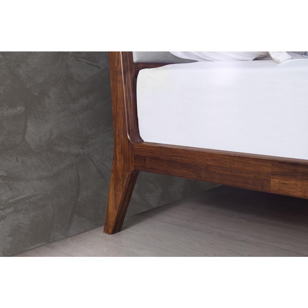 Mercury Upholstered Queen Platform Bed, Exotic. Picture 9